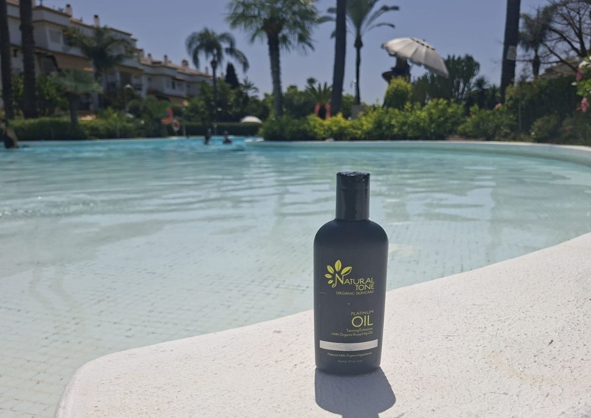 tanning oil