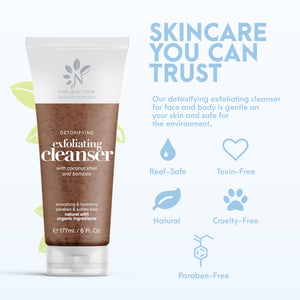 Detoxifying Exfoliating Cleanser - Natural Tone Organic Skincare